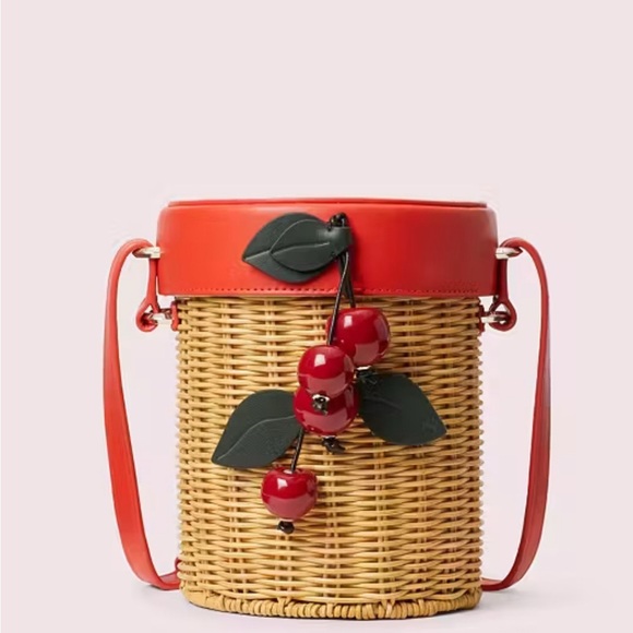 kate spade Handbags - Kate Spade New York Picnic Wicker Cherry Crossbody